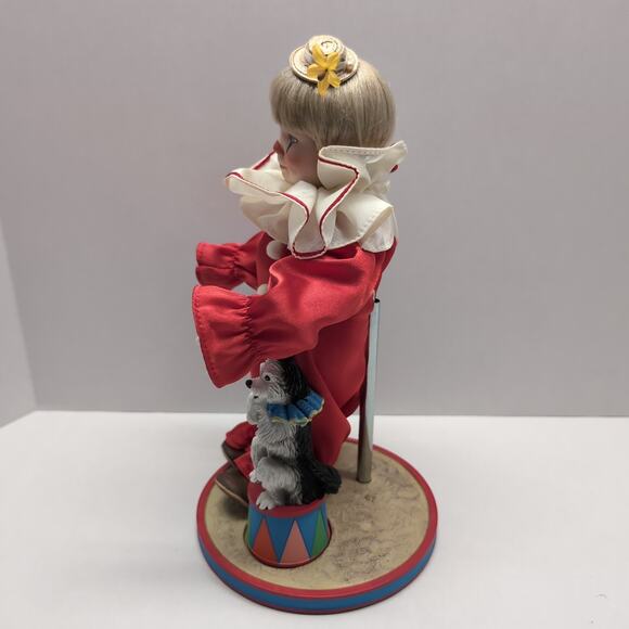 1990 Tommy The Clown Reco Knowles J McClelland Children's Circus Porcelain Doll - Picture 5 of 16